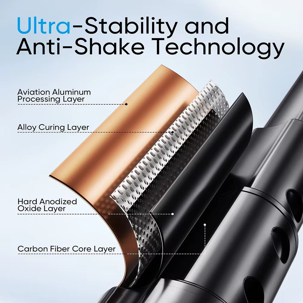 3In1 Selfie Stick Tripod Handle Phone Tripod Selfie Stablizer W Bluetooth Remote Phone Holder for Iphone 16 15 14 13 12 Android